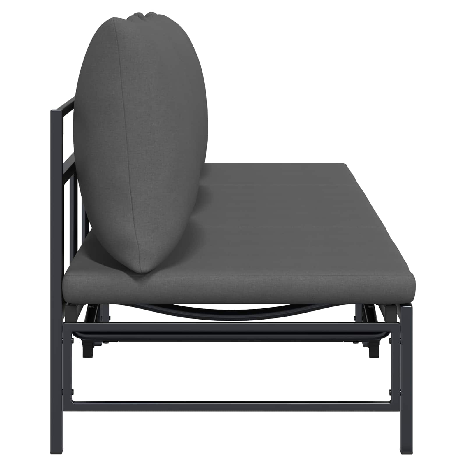 Lettino Sole per 3 Persone Nero 200 x 62 x 59,5 cm Textilene | homemem39