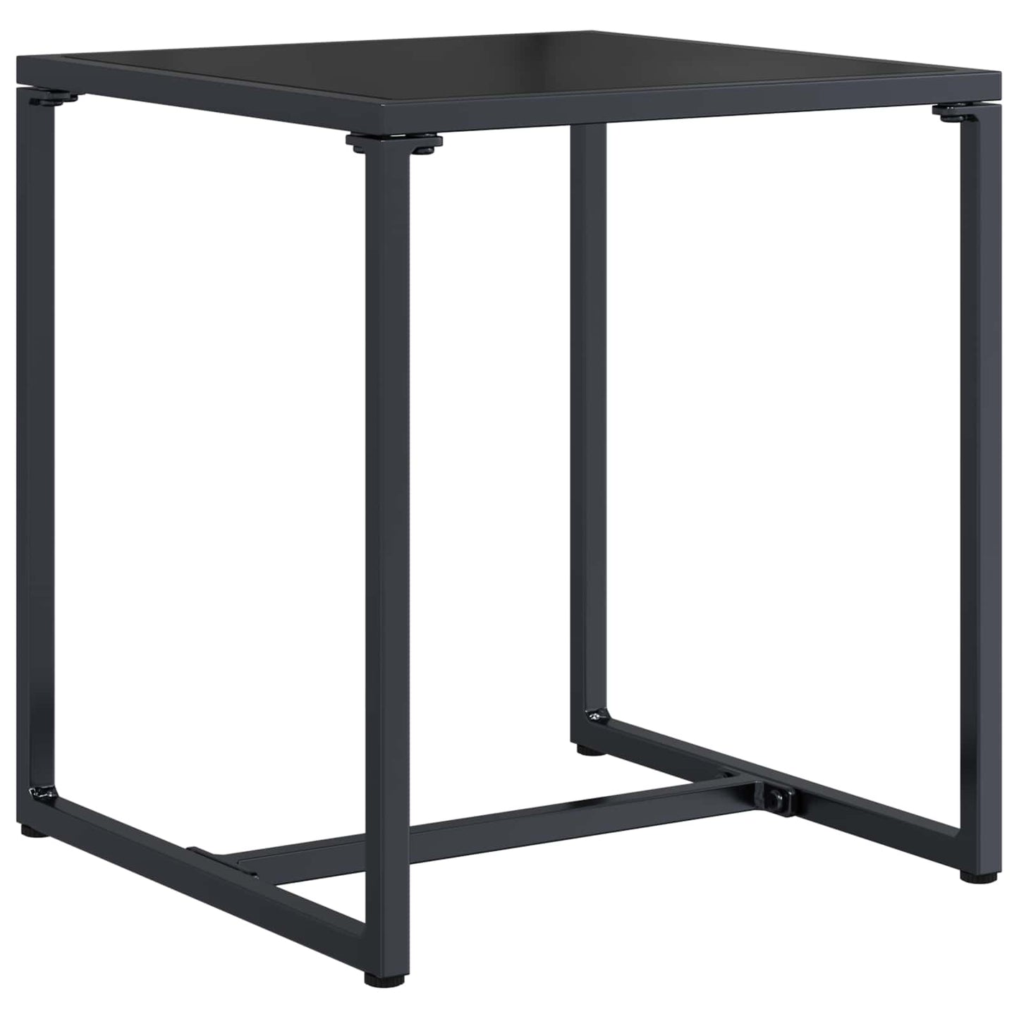 Set Divano da Giardino 3 pcs Nero e antracite Acciaio | homemem39