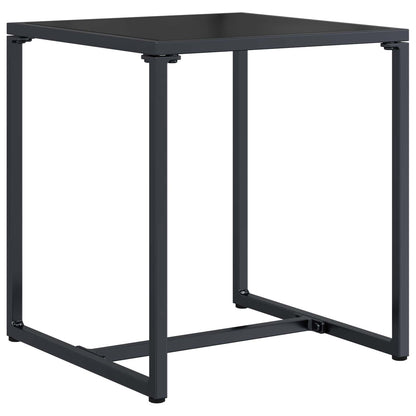 Set Divano da Giardino 3 pcs Nero e antracite Acciaio | homemem39