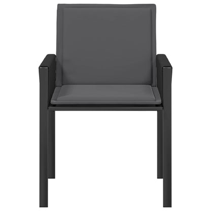 Sedie da giardino 6 pcs Nero e Grigio scuro polyrattan | homemem39