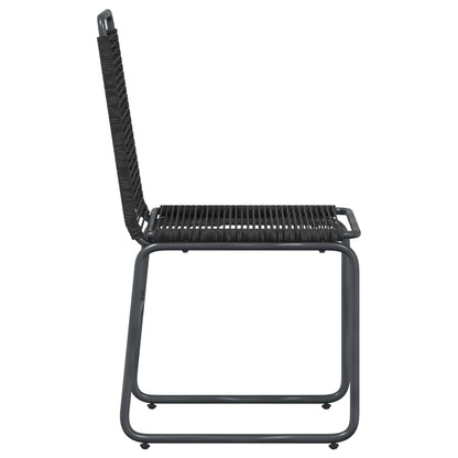 Sedie da giardino 2 pcs Nero 48 x 55 x 89,5 cm Rattan | homemem39