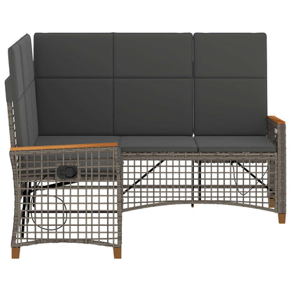 Set di Divani Recliner da Giardino Grigio e Grigio Scuro | homemem39