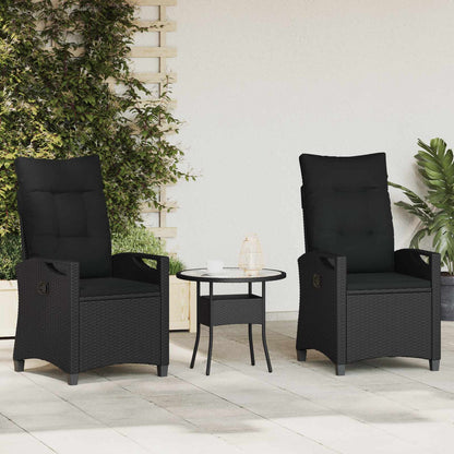 Sedia da Giardino 2 pcs Nero 56 x 64 x 94 cm | homemem39