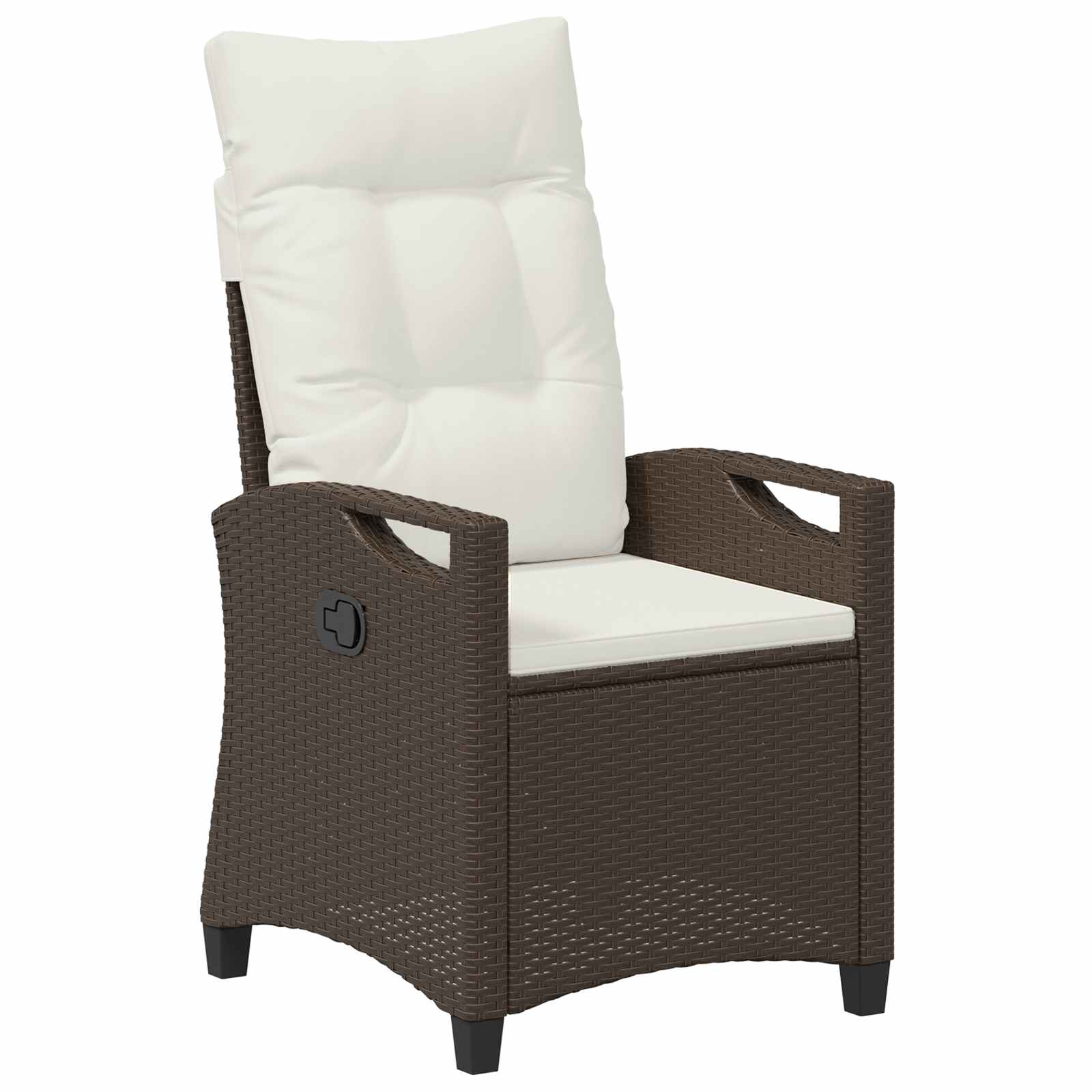 Sedia da Giardino 2 pcs Marrone e Crema 56 x 60 x 112 cm | homemem39