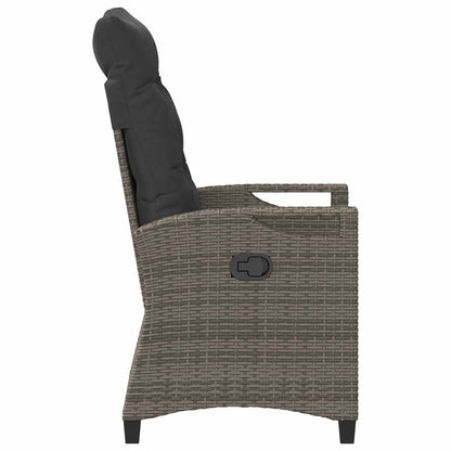 Sedia da Giardino 2 pcs Grigio e Grigio Scuro 56 x 60 x 112 cm | homemem39