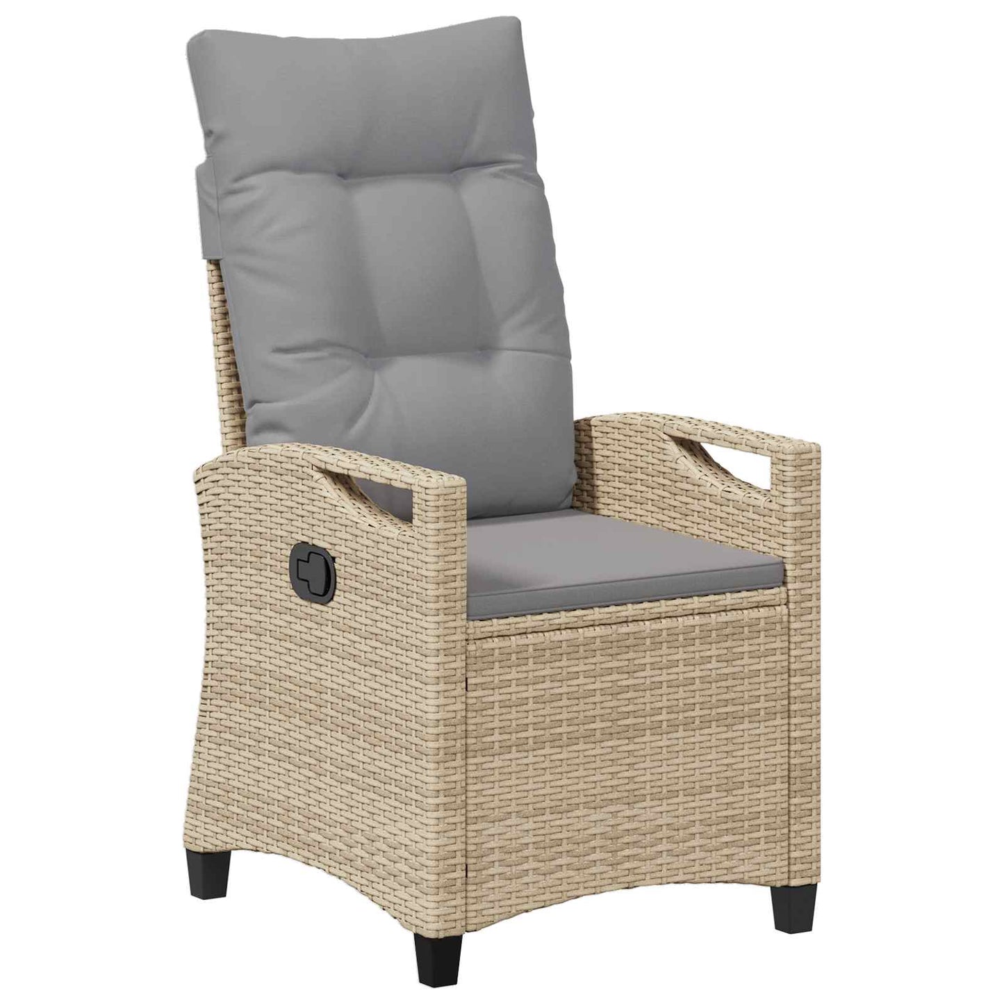 Sedia da Giardino 2 pcs Beige e Grigio Chiaro 56 x 60 x 112 cm | homemem39