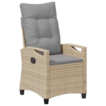 Sedia da Giardino 2 pcs Beige e Grigio Chiaro 56 x 60 x 112 cm | homemem39