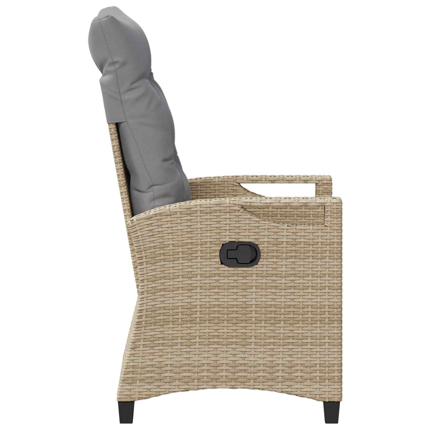 Sedia da Giardino 2 pcs Beige e Grigio Chiaro 56 x 60 x 112 cm | homemem39