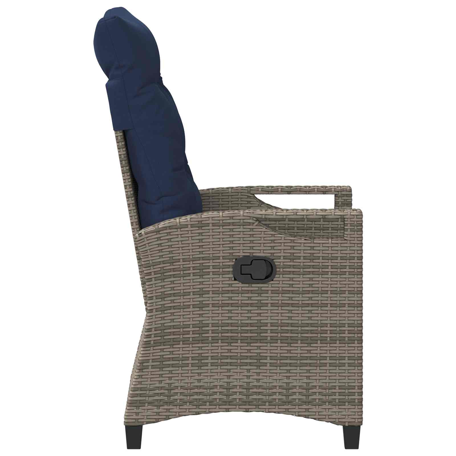 Sedia da Giardino 2 pcs grigio e blu navy 56 x 60 x 112 cm | homemem39