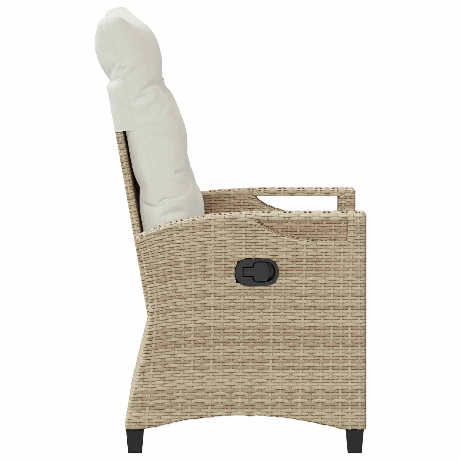 Sedia da giardino reclinabile Beige e Crema 56 x 60 x 112 cm | homemem39