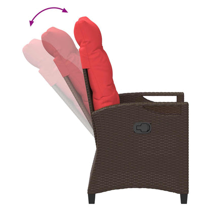 Sedia da giardino reclinabile 56 x 60 x 112 cm acciaio | homemem39