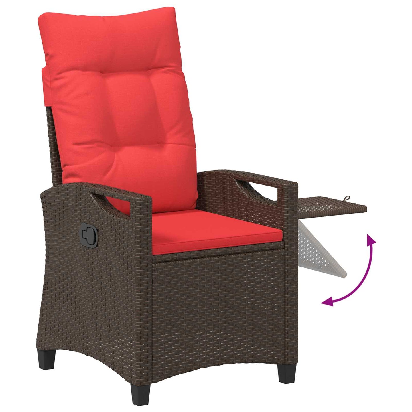 Sedia da giardino reclinabile 56 x 60 x 112 cm acciaio | homemem39