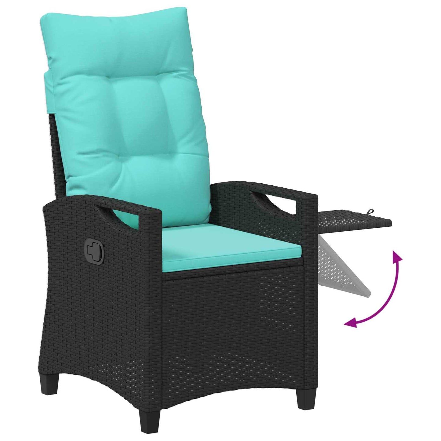Sedia da giardino reclinabile 56 x 60 x 112 cm acciaio | homemem39