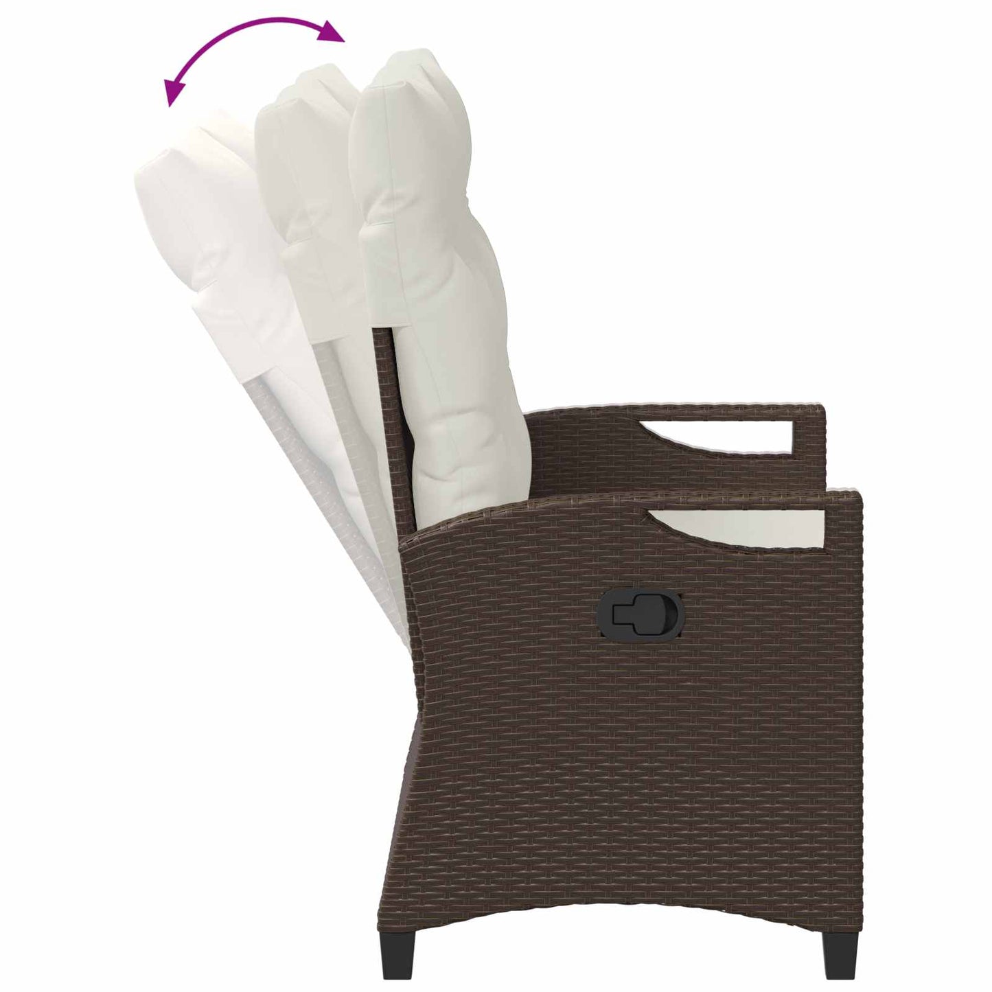 Panchina da giardino Marrone e Crema 105 x 60 x 112 cm | homemem39
