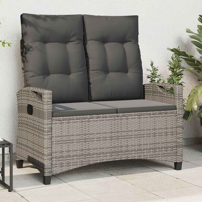 Panchina da giardino Grigio e Grigio Scuro 105 x 60 x 112 cm | homemem39