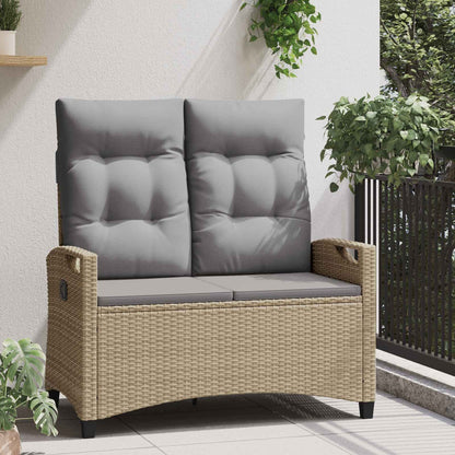 Panchina da giardino Beige e Grigio Chiaro 105 x 60 x 112 cm | homemem39