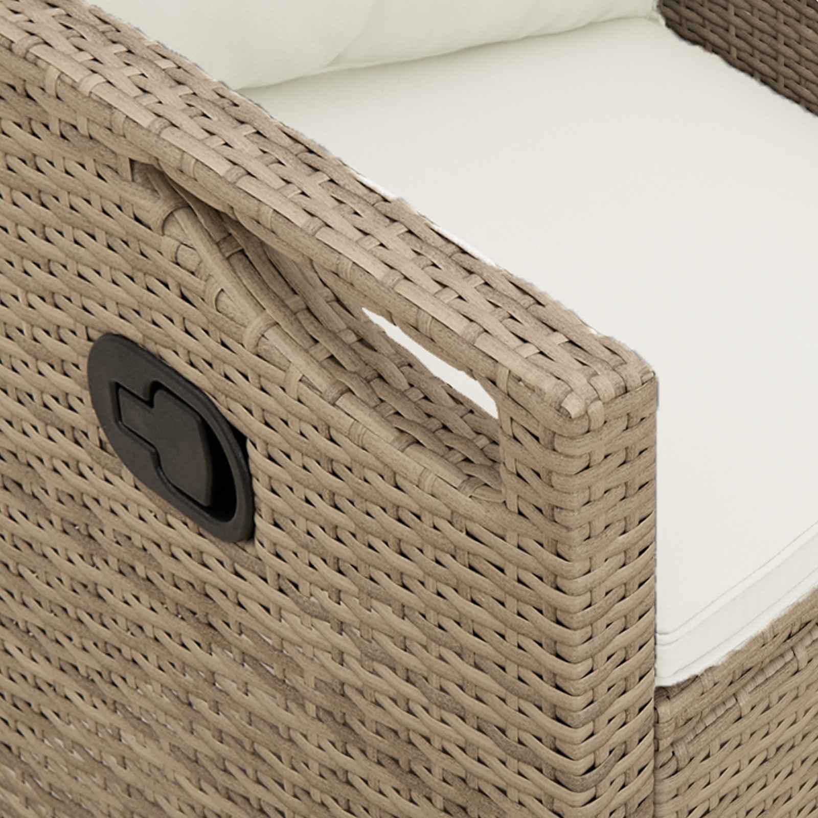 Panchina da giardino Beige e Crema 105 x 60 x 112 cm | homemem39