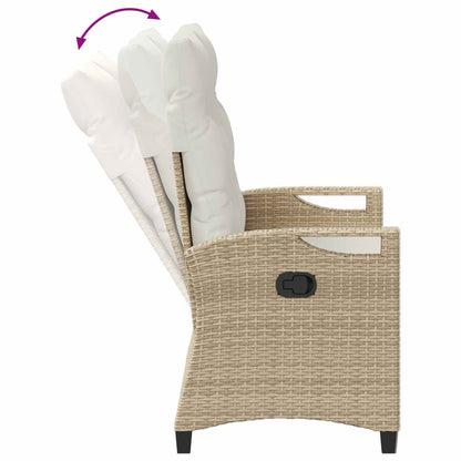 Panchina da giardino Beige e Crema 105 x 60 x 112 cm | homemem39