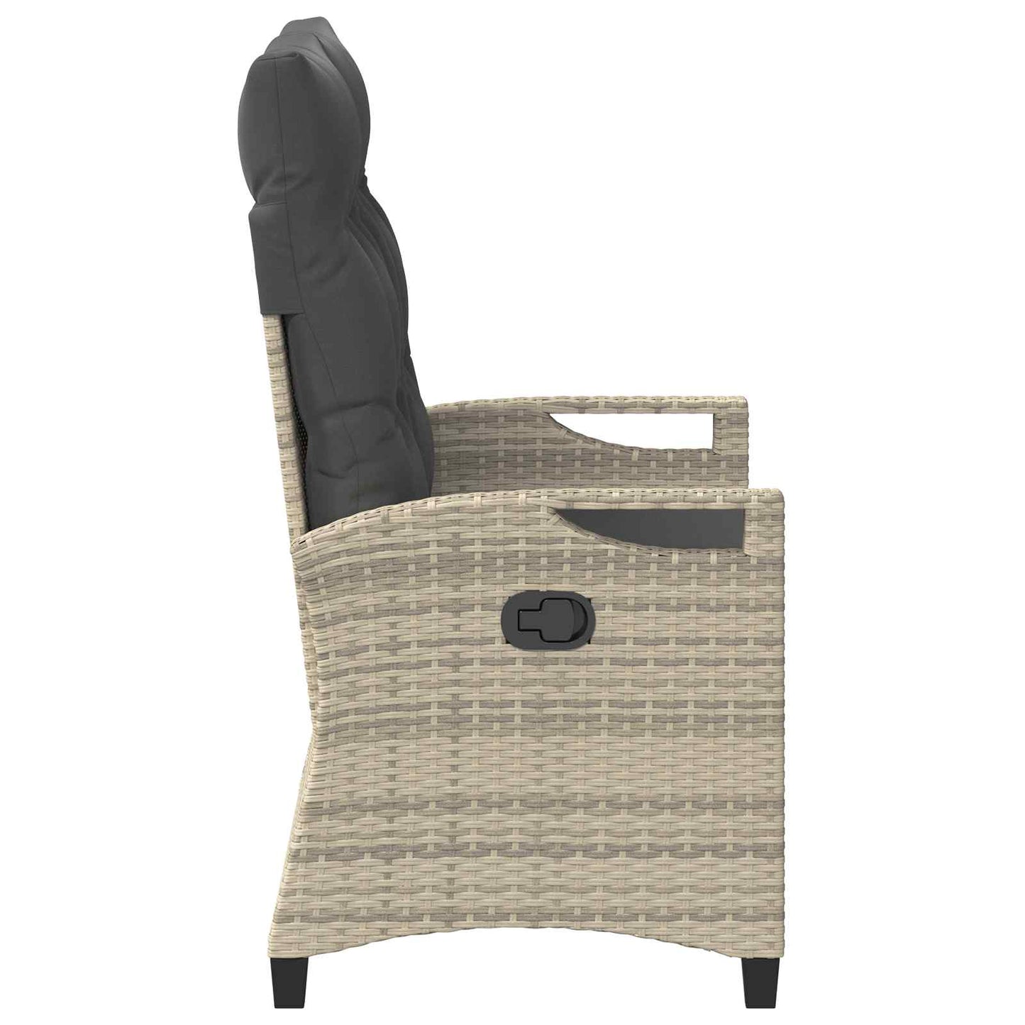 Panchina da giardino con cuscino 105 x 60 x 112 cm acciaio | homemem39
