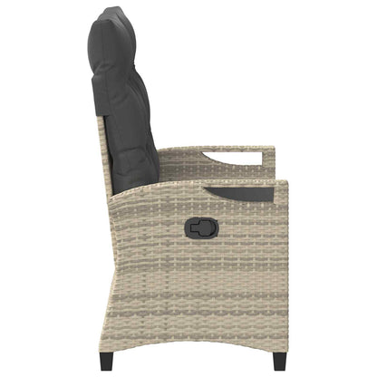 Panchina da giardino con cuscino 105 x 60 x 112 cm acciaio | homemem39