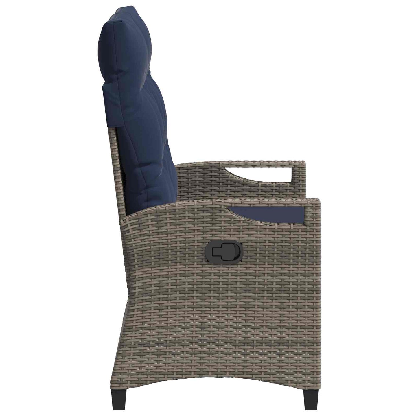 Panchina da giardino con cuscino 105 x 60 x 112 cm acciaio