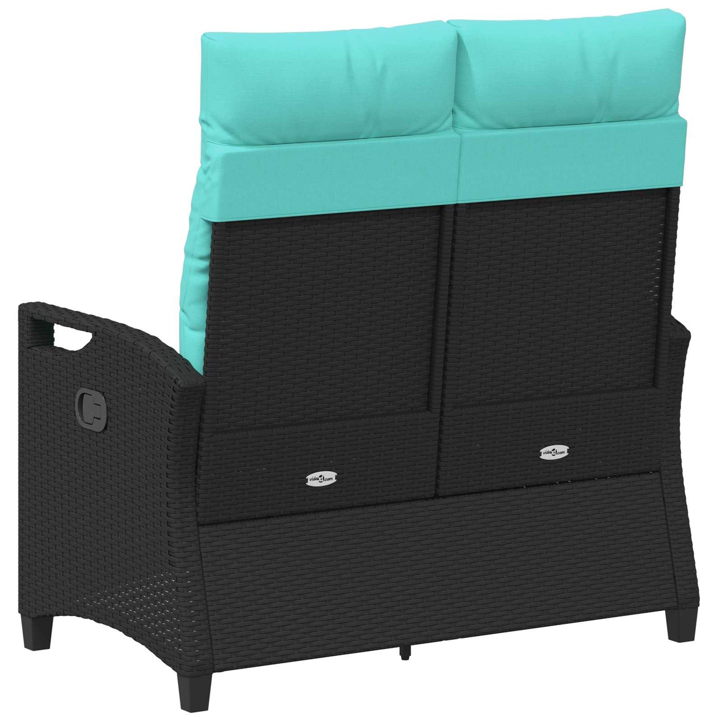 Panchina da giardino con cuscino 105 x 60 x 112 cm acciaio | homemem39