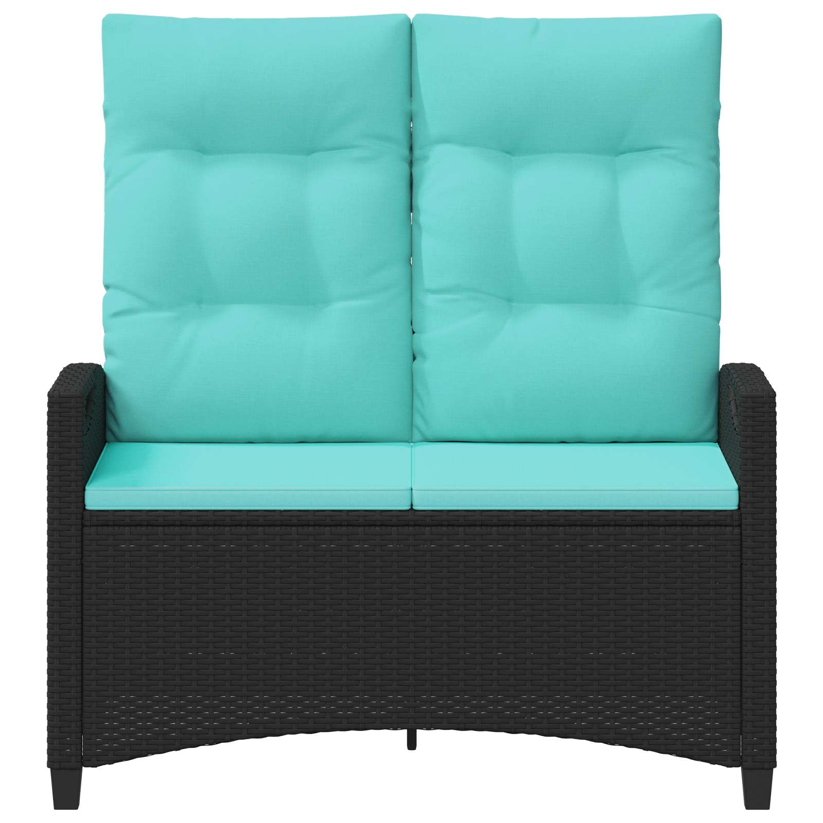 Panchina da giardino con cuscino 105 x 60 x 112 cm acciaio | homemem39