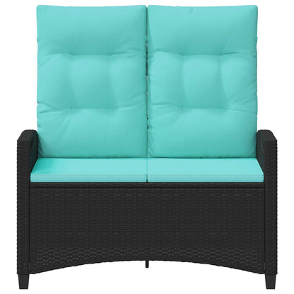 Panchina da giardino con cuscino 105 x 60 x 112 cm acciaio | homemem39