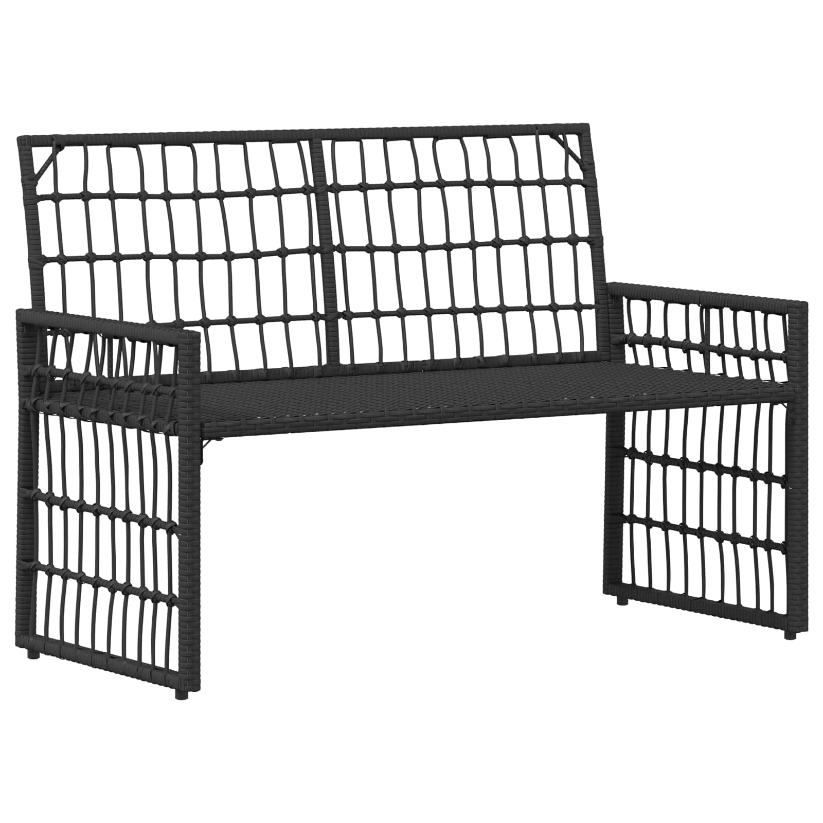 Set di Mobili da Esterno 4 pcs Nero e Grigio scuro | homemem39