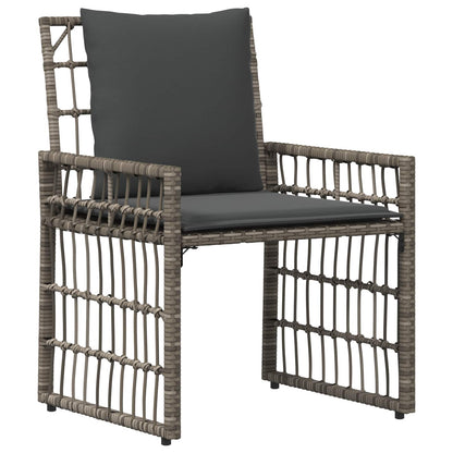 Set di Mobili da Esterno 4 pcs Nero e Grigio scuro | homemem39