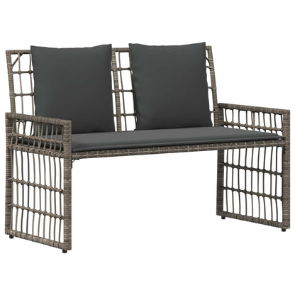 Set di Mobili da Esterno 4 pcs Nero e Grigio scuro | homemem39