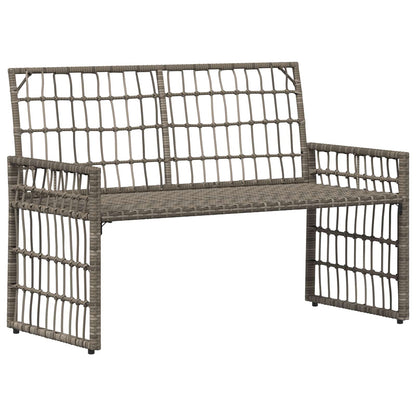 Set di Mobili da Esterno 4 pcs Nero e Grigio scuro | homemem39