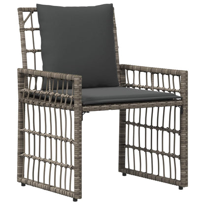 Set di Mobili da Esterno 5 pcs Nero e Grigio scuro | homemem39