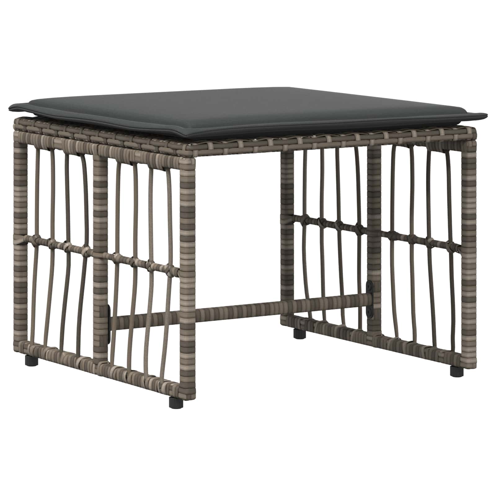 Set di Mobili da Esterno 5 pcs Nero e Grigio scuro | homemem39