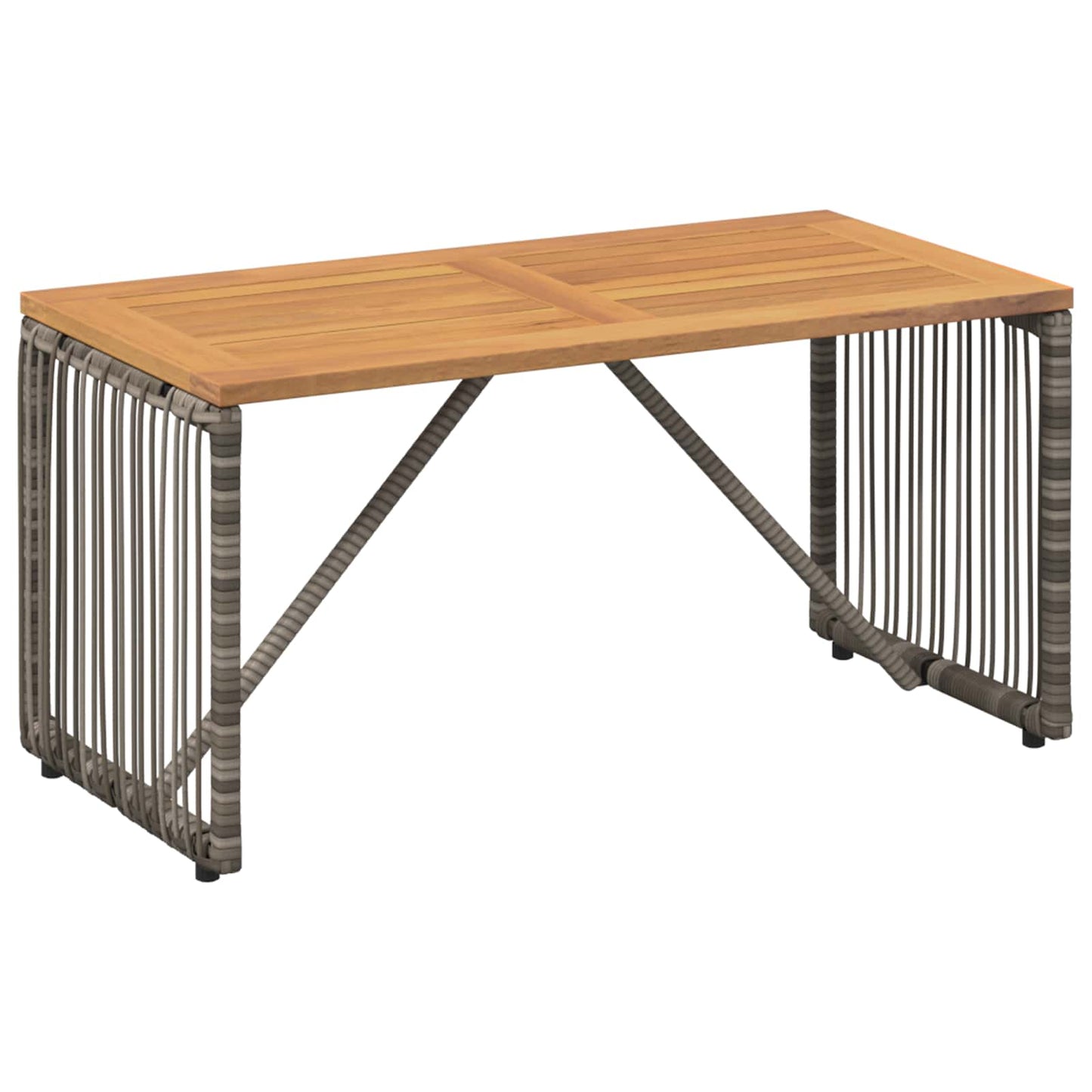 Set di Mobili da Esterno 9 pcs Grigio e Grigio Scuro polyrattan | homemem39
