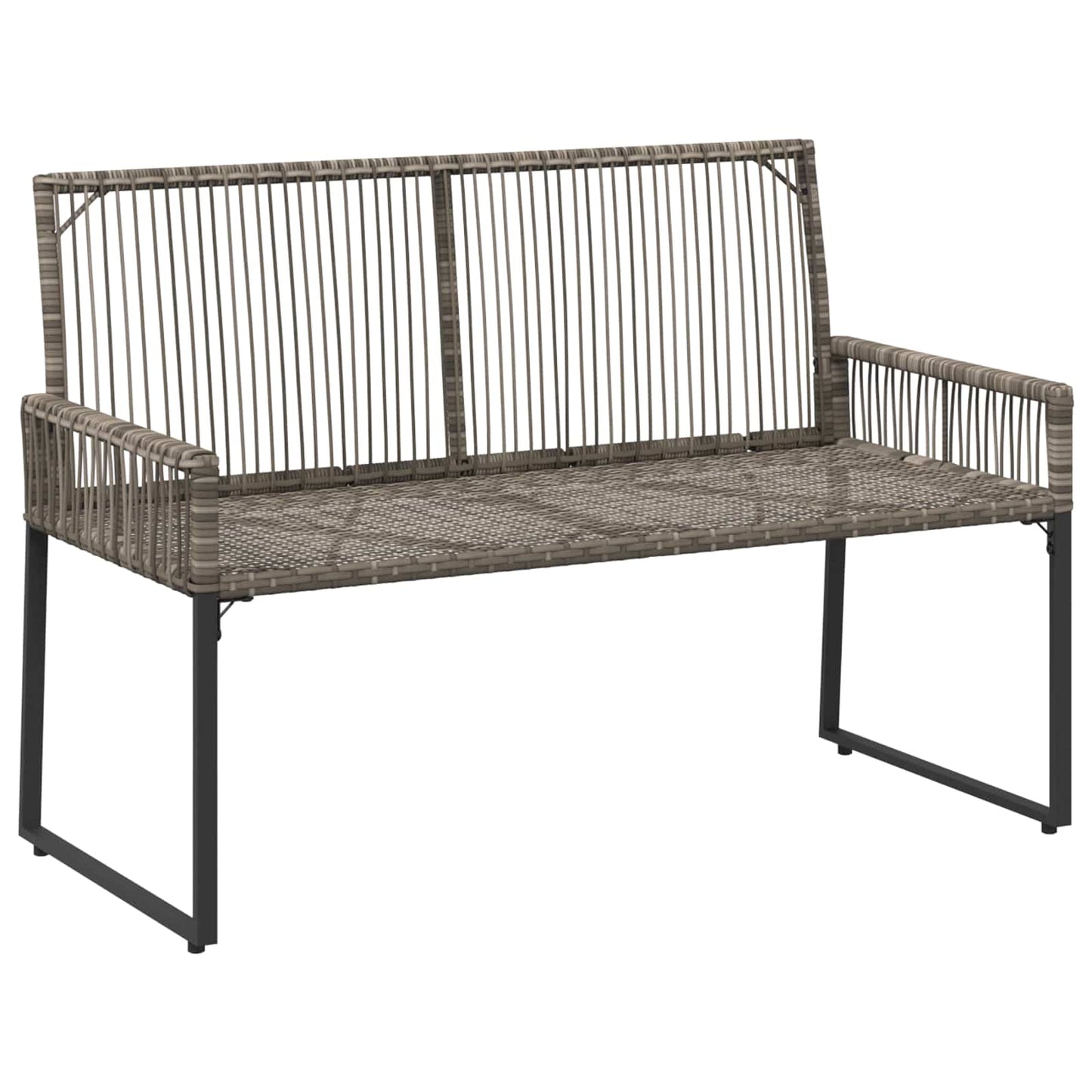 Set di Mobili da Esterno 9 pcs Grigio e Grigio Scuro polyrattan | homemem39