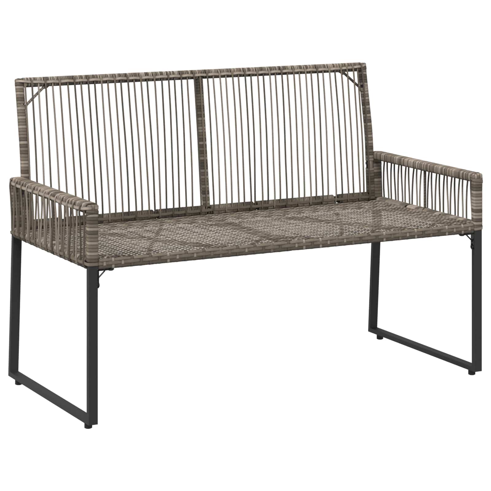 Set di Mobili da Esterno 9 pcs Grigio e Grigio Scuro polyrattan | homemem39