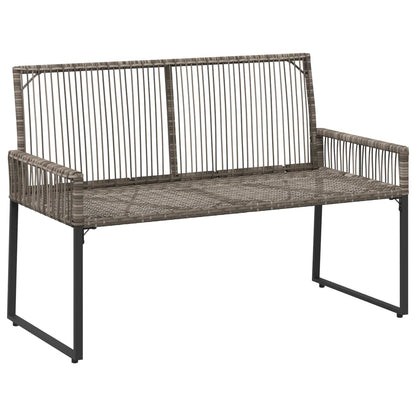 Set di Mobili da Esterno 9 pcs Grigio e Blu Navy polyrattan | homemem39