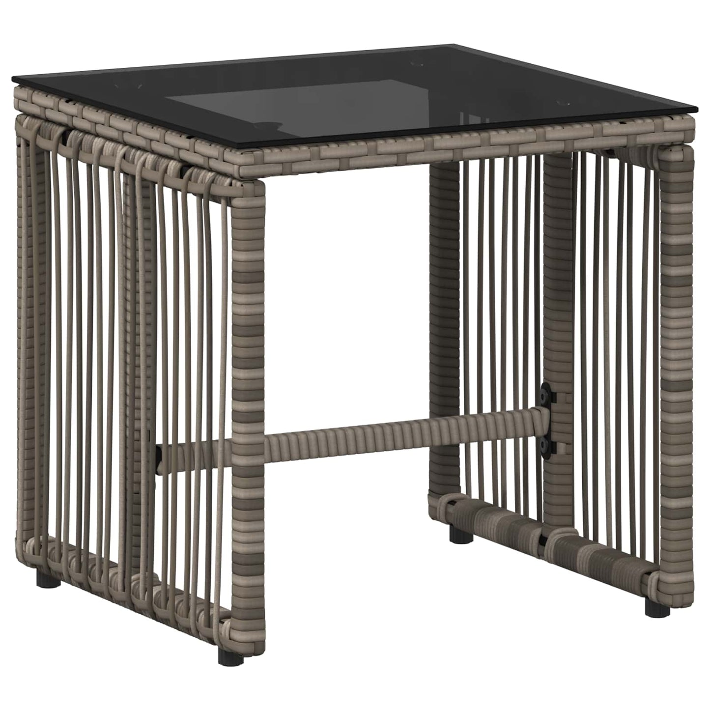Set di Mobili da Esterno 11 pcs Grigio e Blu Navy polyrattan | homemem39