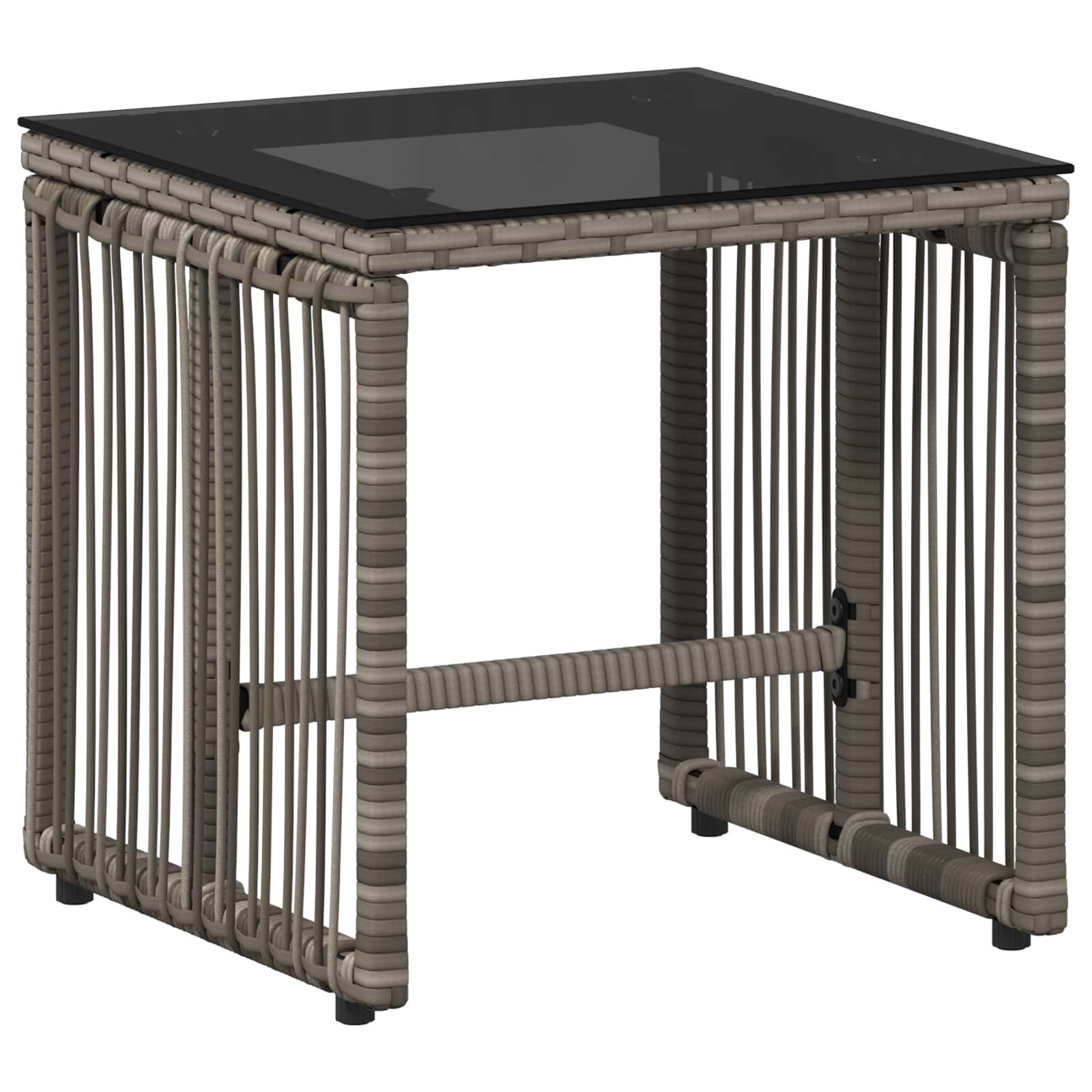 Set di Mobili da Esterno 11 pcs Grigio e Blu Navy polyrattan | homemem39