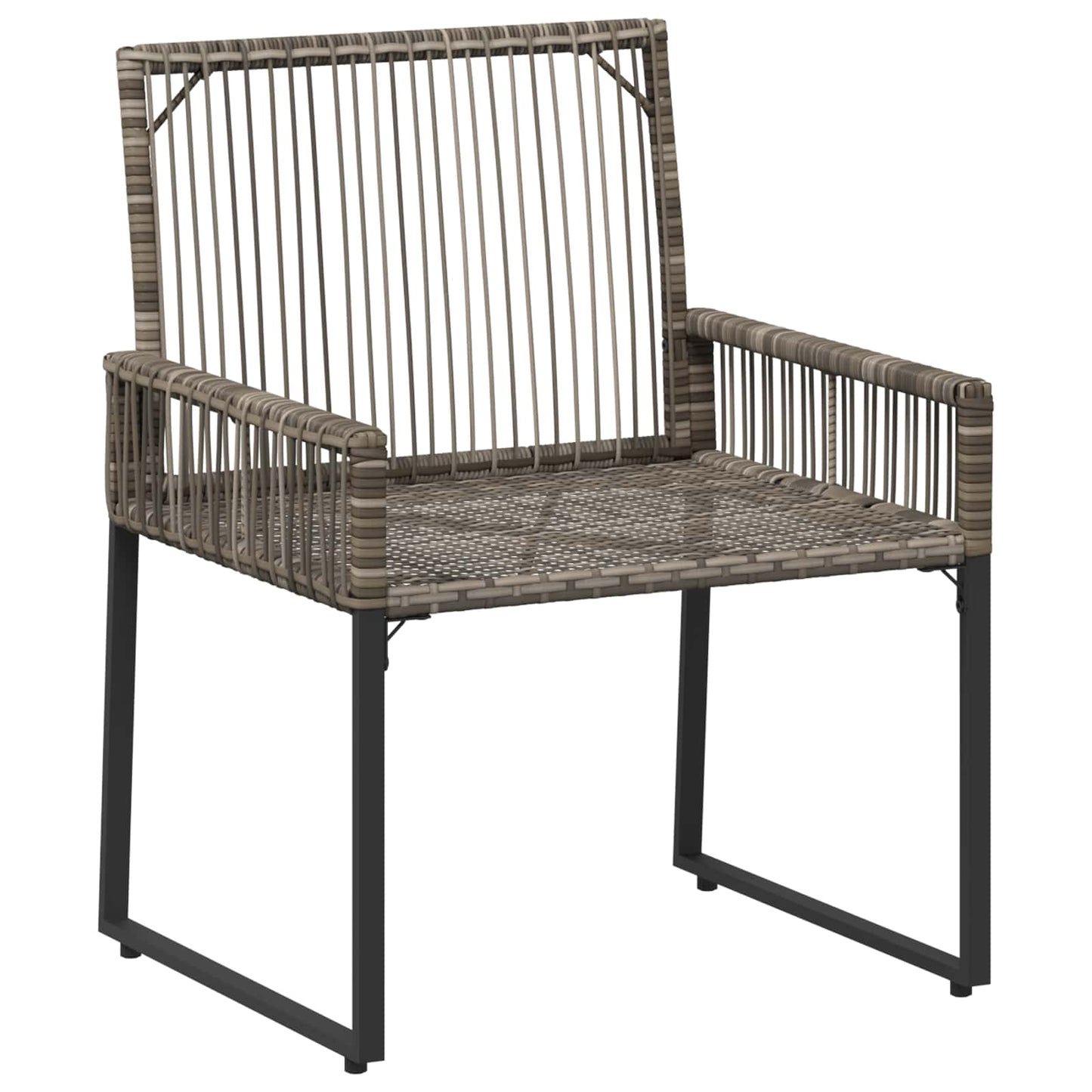 Set di Mobili da Esterno 7 pcs Grigio e Grigio Scuro polyrattan | homemem39
