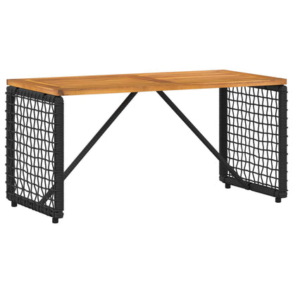 Set di Mobili da Esterno con cuscino 4 pcs Nero e Turchese | homemem39