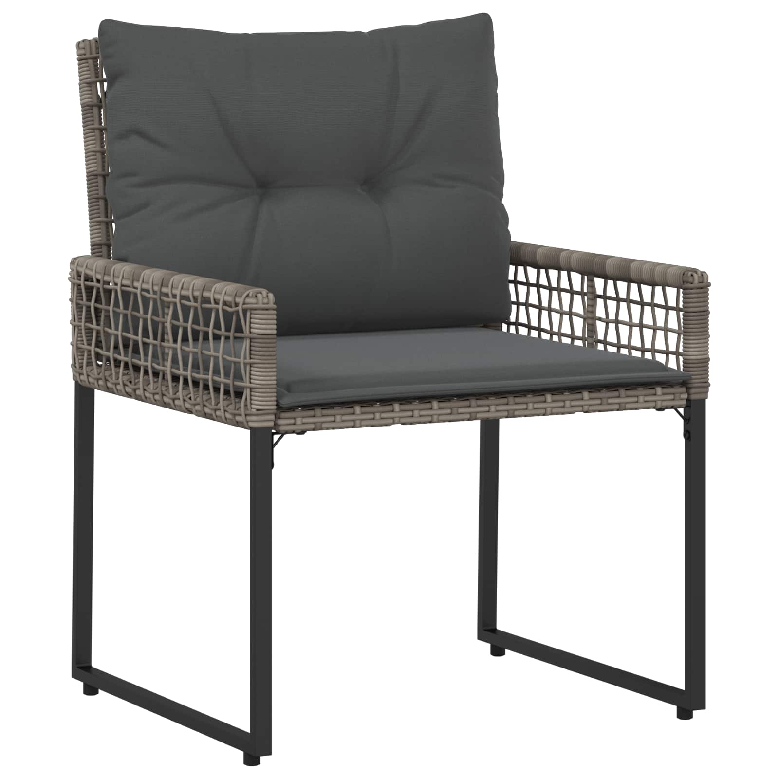 Set di Mobili da Esterno con cuscino 5 pcs Grigio | homemem39