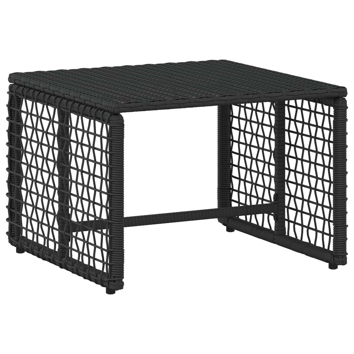 Set di Mobili da Esterno con cuscino 5 pcs Nero e Turchese | homemem39