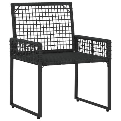 Set di Mobili da Esterno con cuscino 5 pcs Nero e Turchese | homemem39