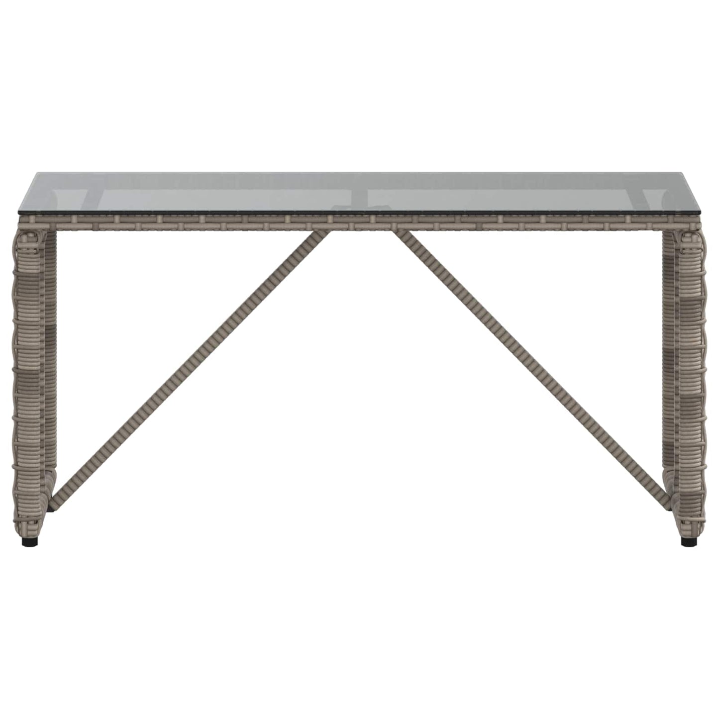 Tavolo da Esterno Grigio e Nero 80 x 40 x 40 cm | homemem39