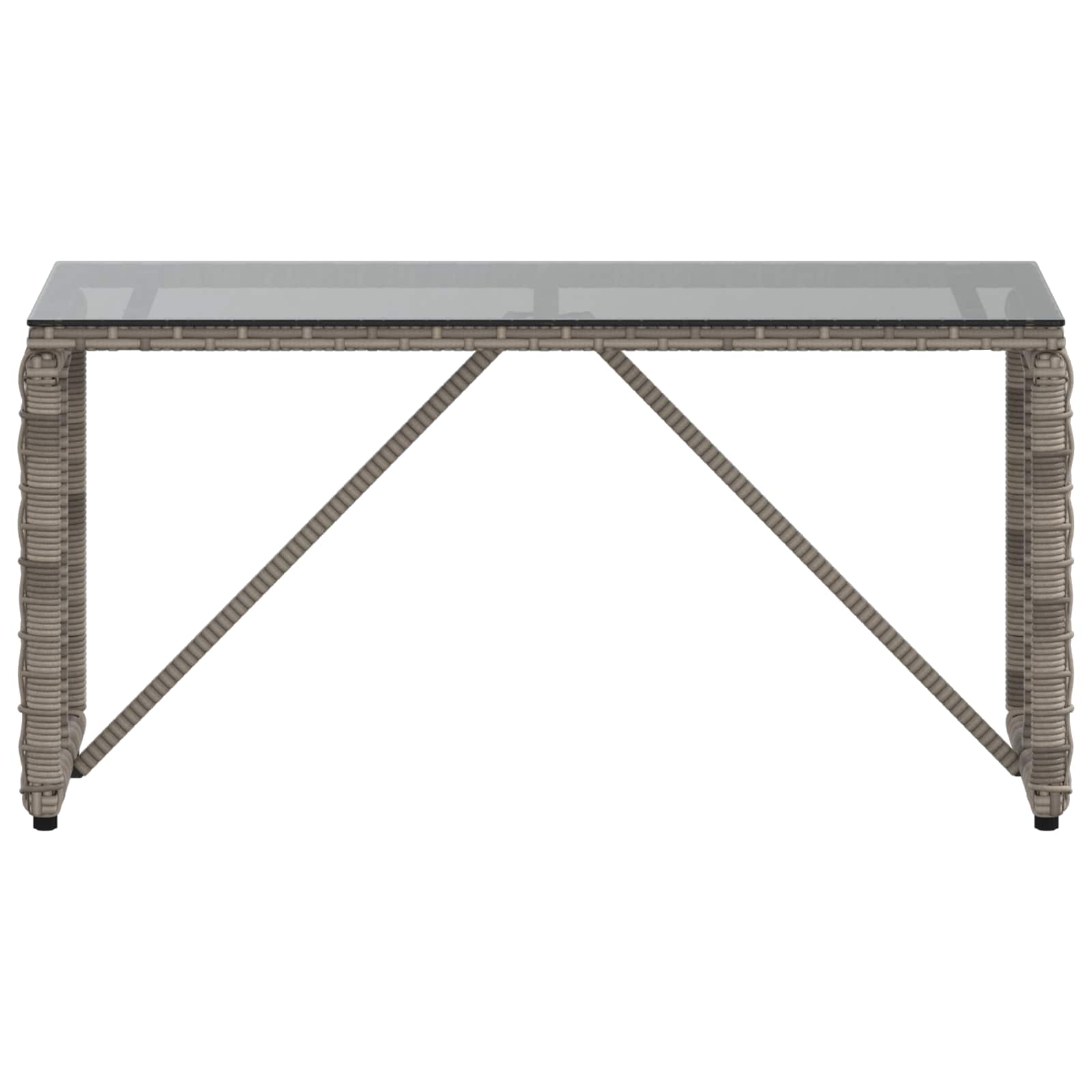 Tavolo da Esterno Grigio e Nero 80 x 40 x 40 cm | homemem39