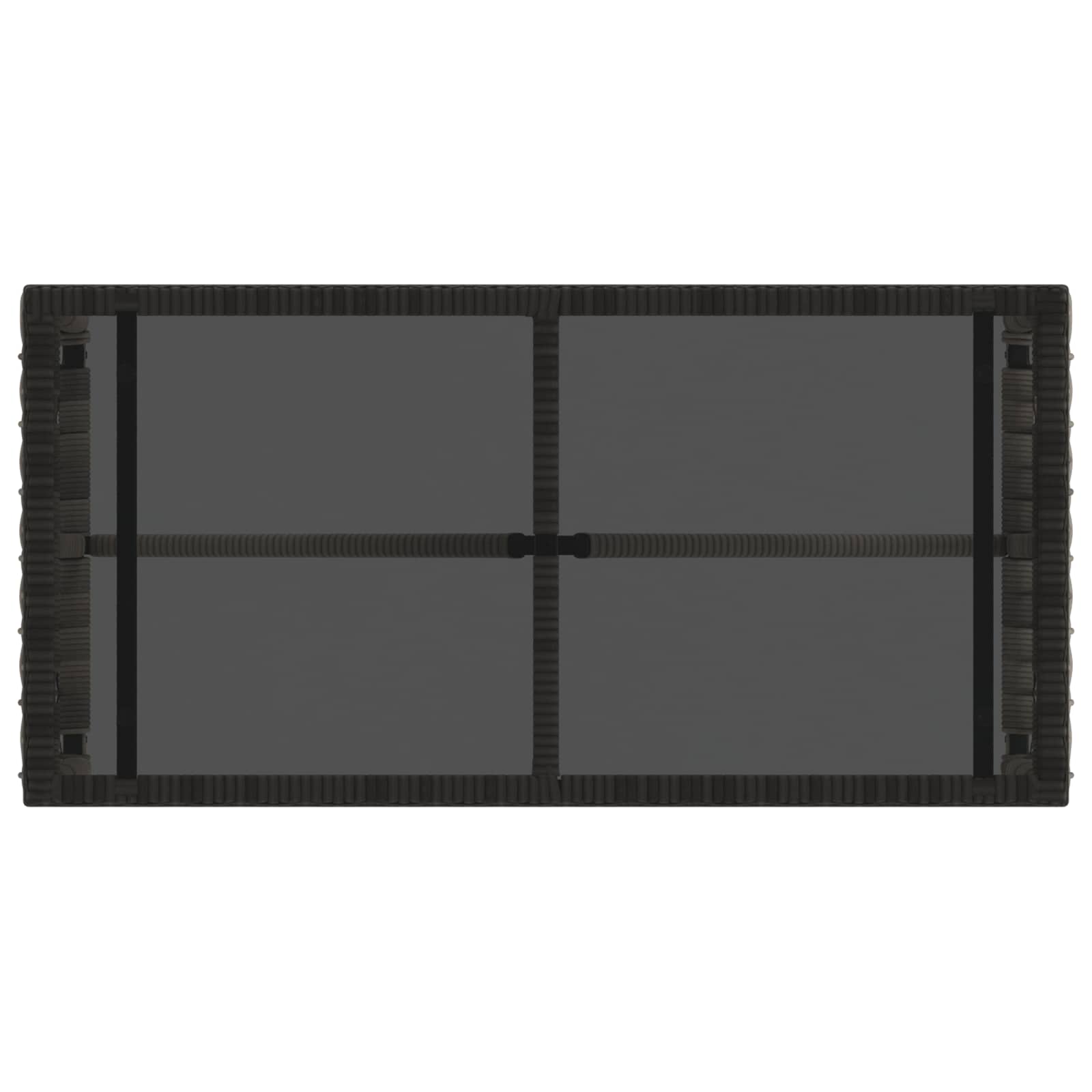 Tavolo da Esterno Grigio e Nero 80 x 40 x 40 cm | homemem39