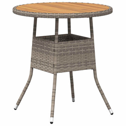 Tavolo per la cena Grigio e Acacia 70 x 70 x 73 cm | homemem39