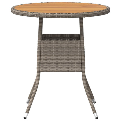 Tavolo per la cena Grigio e Acacia 70 x 70 x 73 cm | homemem39